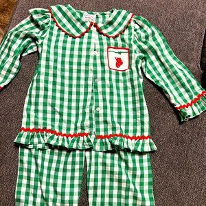 Christmas pajamas girl 4T